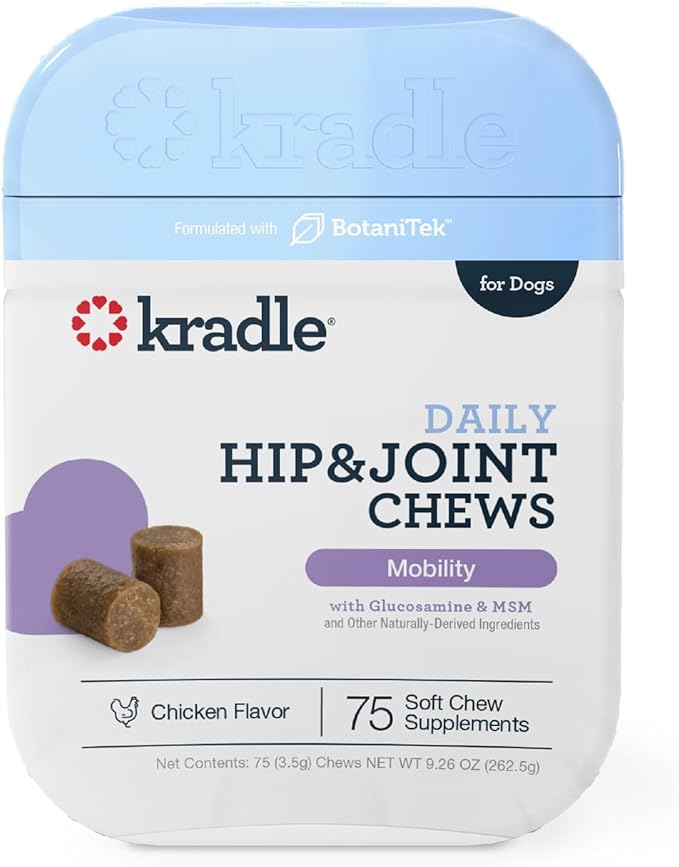 Kradle Hip and Joint Chews for Dogs by Kradle