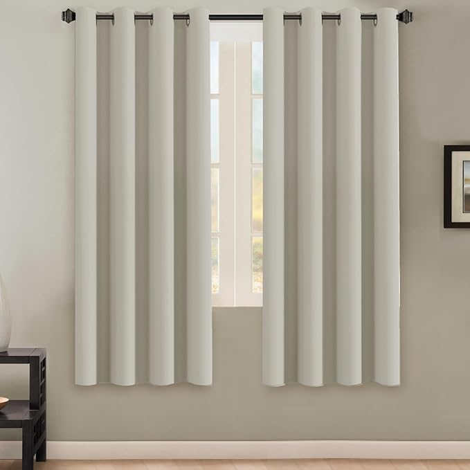 H.VERSAILTEX Solid Grommet Thermal Insulated Blackout Curtain Panels/Drapes by HVERSAILTEX
