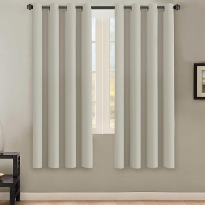 H.VERSAILTEX Solid Grommet Thermal Insulated Blackout Curtain Panels/Drapes by HVERSAILTEX