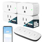 Linkind Matter Smart Plug with Remote, Work with Apple Home, Google Home by Linkind