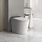 Elongated Smart Toilet with Auto-Open Lid & Heated Seat by Unknown
