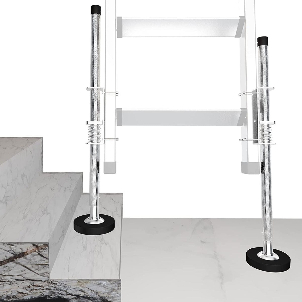 ladder leveler pair,ladder accessories tools working on stairs, main product view