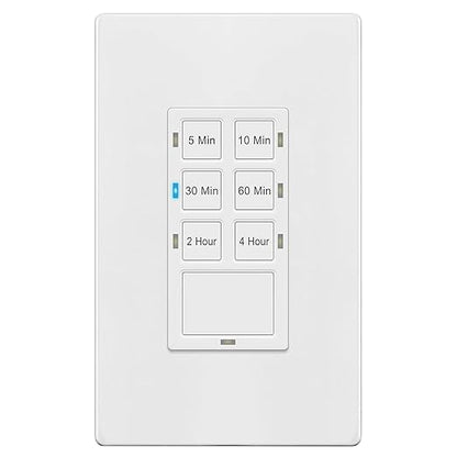 TG 4 Hour Countdown Timer Switch, Light Switch Timer by TG