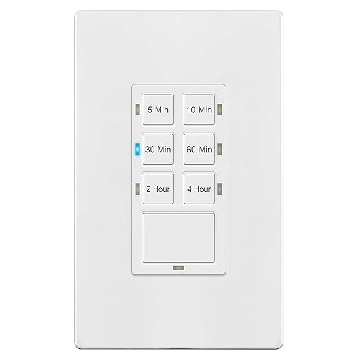 TG 4 Hour Countdown Timer Switch, Light Switch Timer by TG