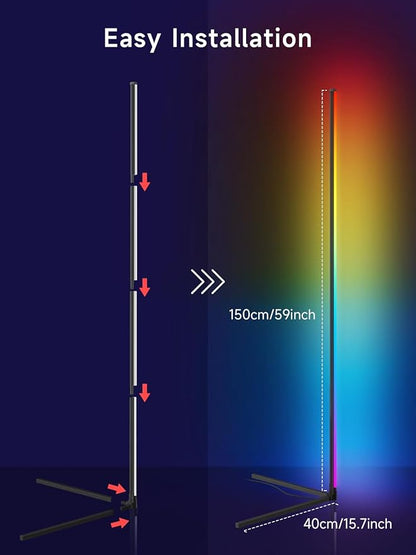 Tyute Corner Floor Lamp, RGB LED Corner Lamp - Image 7