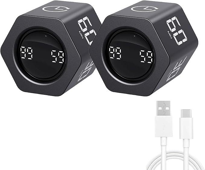 Productivity Timer Flip Gravity Sensor Cube Timer Countdown & Countup, Mute & by LUCKYTIME