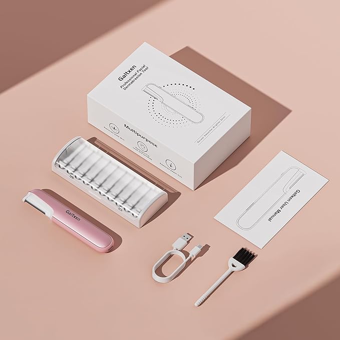 Galtxen Dermaplaning Tool for Women Pink - Image 6