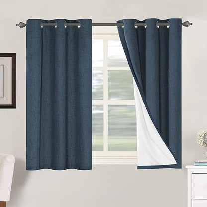 H.VERSAILTEX Primitive Linen Curtains 100% Blackout Curtain Drapes Burlap by HVERSAILTEX