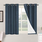 H.VERSAILTEX Primitive Linen Curtains 100% Blackout Curtain Drapes Burlap by HVERSAILTEX