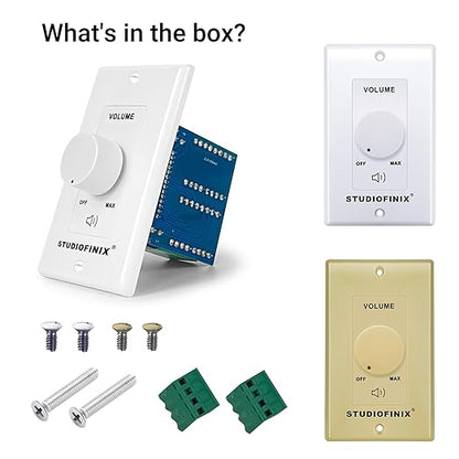 STUDIOFINIX 100W in Wall Volume Control Knob Matching Impedance - Image 5