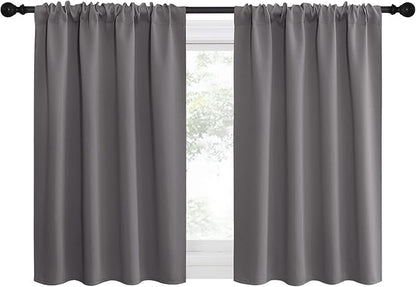 NICETOWN Short Curtains, Home Decoration Thermal Insulated Rod Pocket Blackout - Image 2
