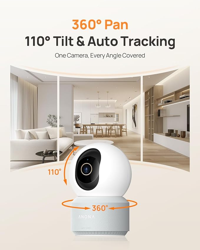 Anona 4K UHD Indoor Camera, Pet/Dog/Baby Security Camera - Image 3