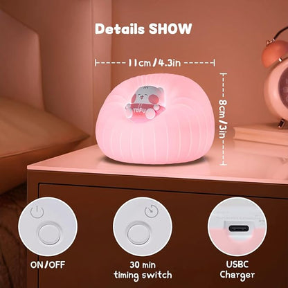 ICARER FAMILY Night Light for Bedroom, Rechargeable LED Lamp - Image 5