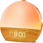 Sunrise Alarm Clock, Sound Machine, Wood Grain Dimmable Night Light by Unknown