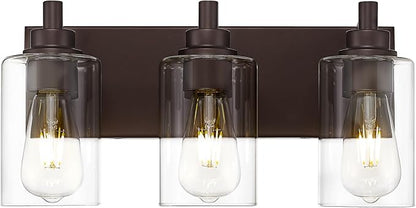 METWET 3-Light Bathroom Light Fixtures, Modern Vanity Light by Metwet