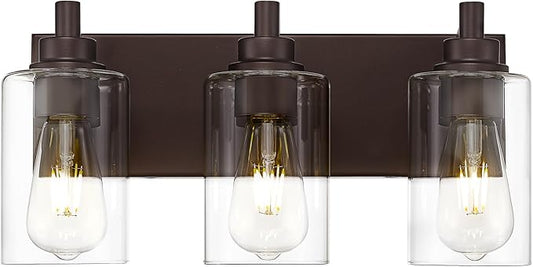 METWET 3-Light Bathroom Light Fixtures, Modern Vanity Light by Metwet