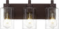 METWET 3-Light Bathroom Light Fixtures, Modern Vanity Light by Metwet