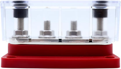 AMOMD 300A PowerBars 4 Terminal Studs M8 Nickel Plated Copper Distribution - Image 8
