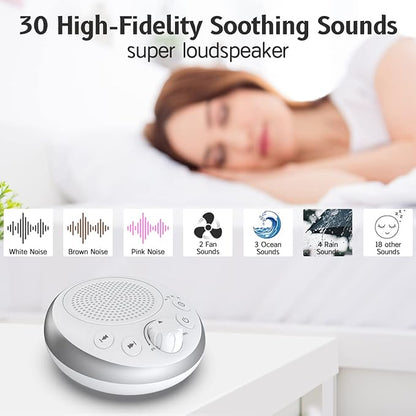 Loud Pink Noise Machine Sleep Machine Nostop 30 Soothing Sounds - Image 2