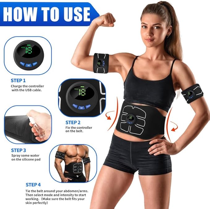 MarCoolTrip MZ Electronic Muscle Stimulator, Abs Stimulator Muscle Toner - Image 4