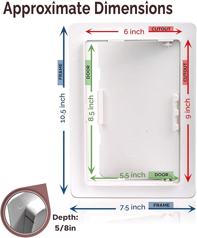 Morvat Access Panel 6x9 Inch for Drywall & Ceiling - Image 2
