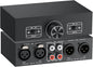 PROZOR 2-IN-2-OUT XLR Balanced/RCA Converter Audio Selector Splitter | Passive by PROZOR