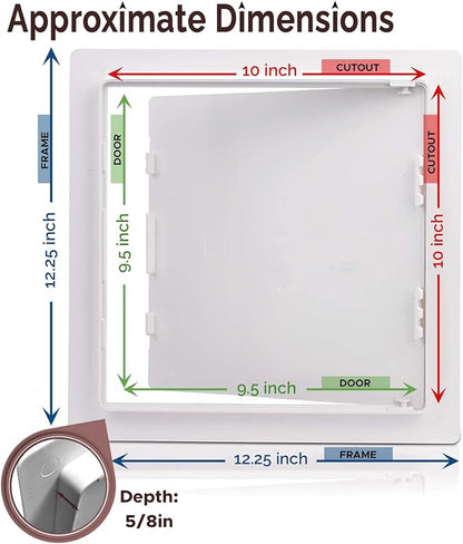 Morvat Access Panel 10x10 Inch for Drywall & Ceiling - Image 2