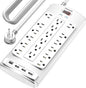 18 Outlets Surge Protector Power Strip by POWSAV