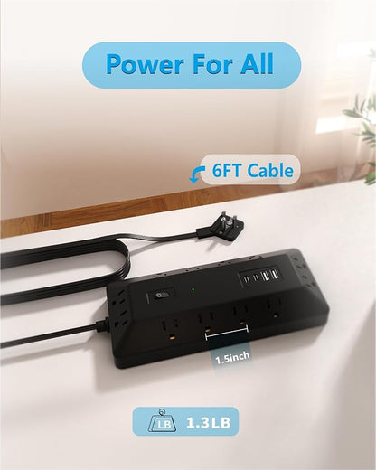 Inhwatek Surge Protector Power Strip - Image 6