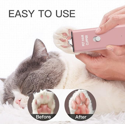 Feet Hair Trimmer, Dog Clippers, Quiet Washable USB Rechargeable Cordless Dog - Image 3