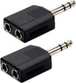 Sairps 1/4 Audio Splitter TRS Stereo Plug Interconnect Audio One Male 6.35mm by Sairps