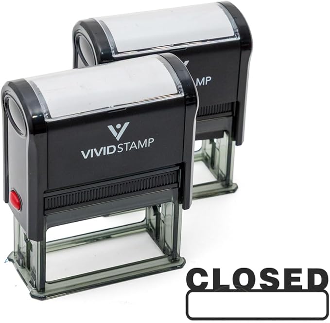 Basic Closed Self Inking Rubber Stamp by Vivid+Stamp
