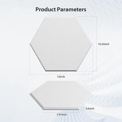 Amantech 12 Pack Acoustic Panels Self Adhesive Sound Proof Foam, High Density - Image 6