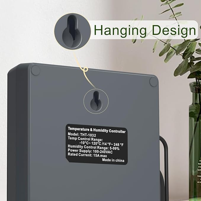 Dual Probe Temperature & Humidity Controller, Independent Sensors - Image 2