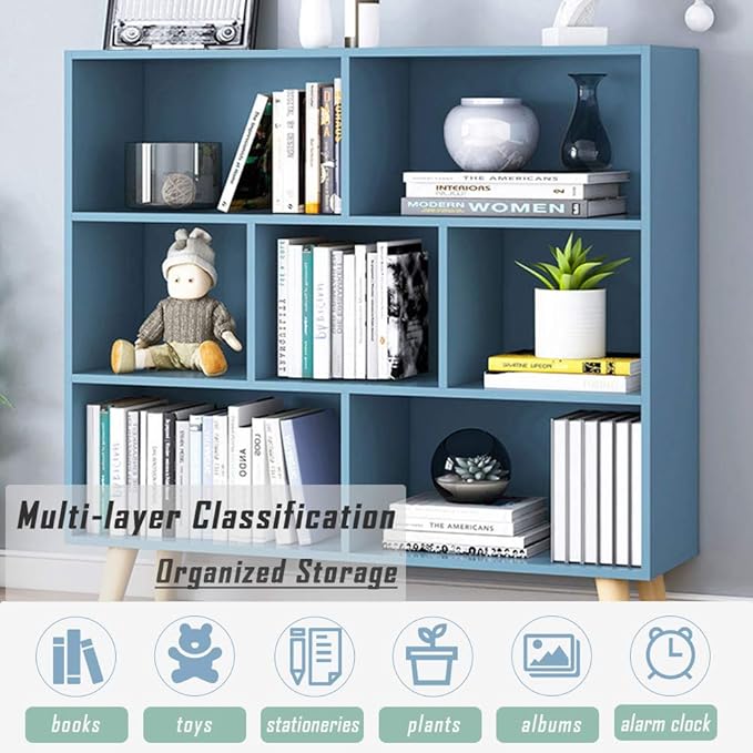 IOTXY Wooden Open Shelf Bookcase - Image 6