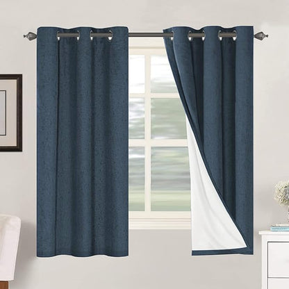 H.VERSAILTEX Primitive Linen Curtains 100% Blackout Curtain Drapes Burlap by HVERSAILTEX