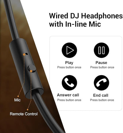 OneOdio Wired Over Ear Headphones Studio Monitor & Mixing DJ Stereo Headsets - Image 2