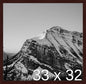 Frame It Easy 33 x 32 Merlot Wood Frame by FrameItEasy