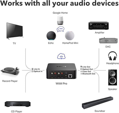 WiiM Pro AirPlay 2 Receiver, Google Cast Audio, WiFi Multiroom Streamer - Image 7