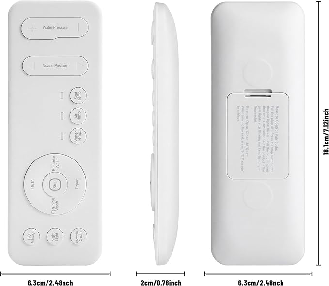 Remote Control for HOROW Smart Bidet Toilet Seats, Remote Controller for HOROW - Image 5