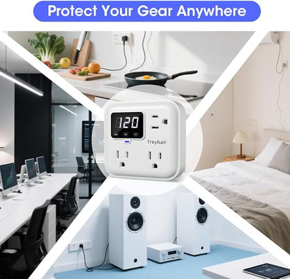 Surge Protector 3-Outlet Power Strip - Image 8