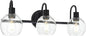 WINSHEN Modern 3-Lights Black Vanity Light Fixtures Farmhouse Metal Bathroom by WINSHENLighting
