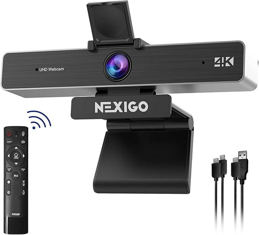 NexiGo Zoom Certified, N950P 4K Zoomable Webcam, RF Remote, Sony_Starvis Sensor by NexiGo