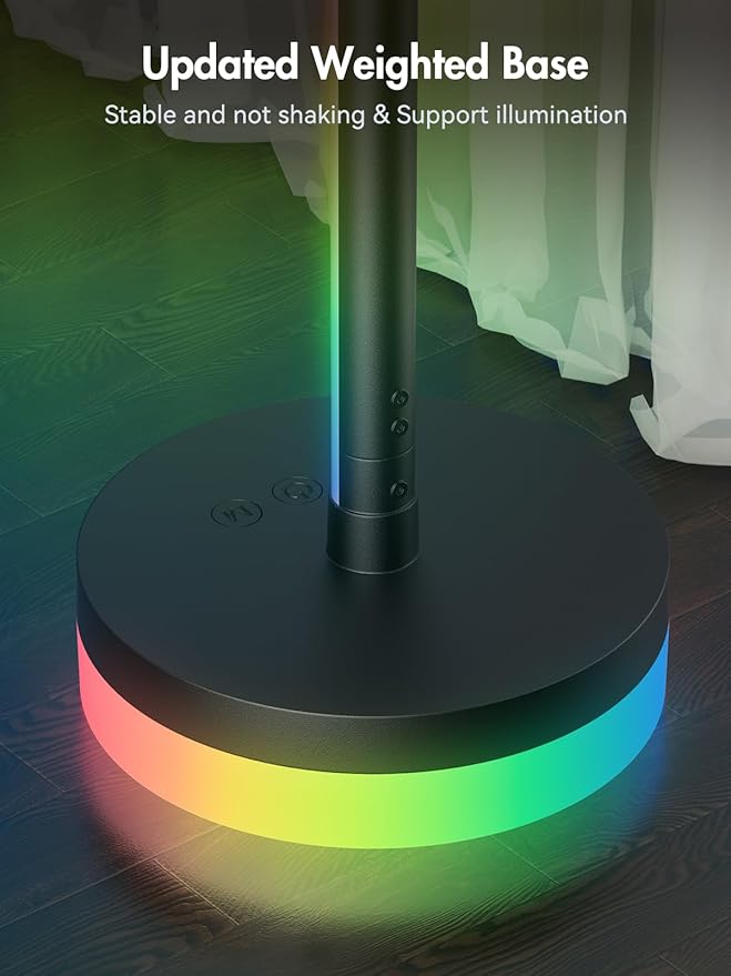 OIYN Corner Floor Lamp 2 Pack, RGBICW LED Corner Lamp - Image 4