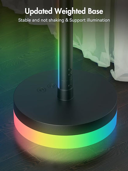 OIYN Corner Floor Lamp 2 Pack, RGBICW LED Corner Lamp - Image 4