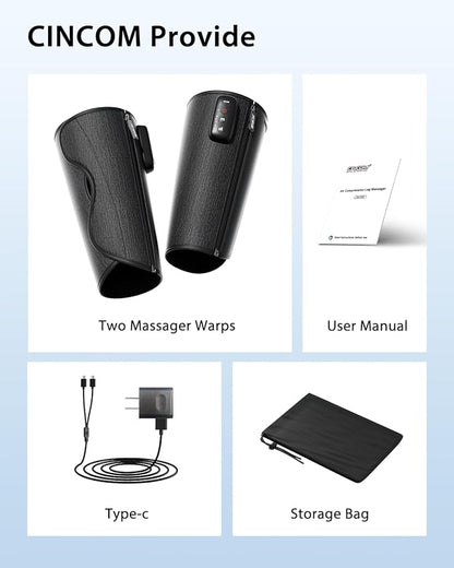 CINCOM Cordless Calf Massager for Circulation, Leg Compression Massager for Calf - Image 7