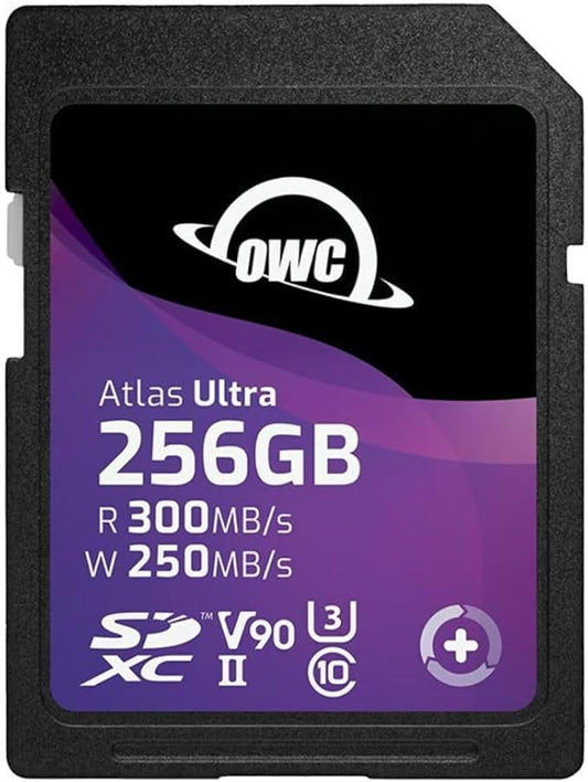 OWC Atlas Ultra 256GB SDXC UHS-II V90 Media Card by OWC