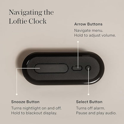 Loftie Alarm Clock with Sound Machine – Smart Alarm Clock with Light, Night - Image 5