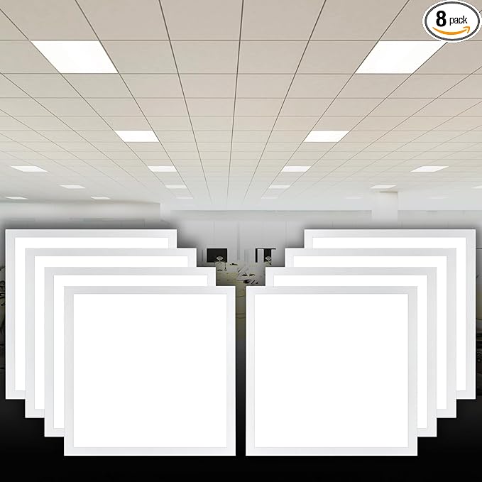 CycevSun 2x2 LED Flat Panel Light Drop Ceiling Fixture, 0-10V Dimmable by CycevSun