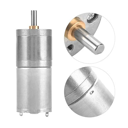 25mm DC 12V 25GA 370 Low Speed Metal Gear Motor - Image 6